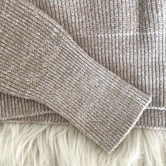 Free People Heathered Beige Knit Pullover Sweater Sz XS Stretchy-Like a New - Picture 4 of 8